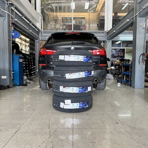 [YOKOHAMA]BMW X1 เข้ารับบริการเปลี่ยนยางรถยนต์ใช้งานประจำวัน โทร. 08-6569-1915