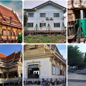 ต่อเสาบ้าน โทร 090-9218474 รับดีดบ้าน เลื่อนบ้าน หมุนบ้าน ดีดบ้าน ศาลา โรงเรียน อาคาร ทุกประเภท
