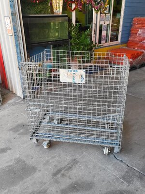 ตะแกรงเหล็ก พับได้ มือสองมีล้อ ราคาโปรโมชั่น 1,990 บาท