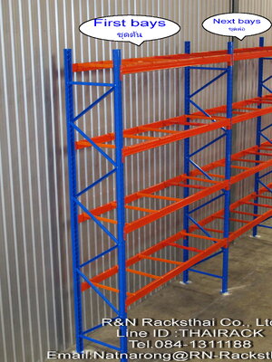 ชั้นวางสินค้าอุตสากรรมมือ สอง Selective Rack มือ สอง