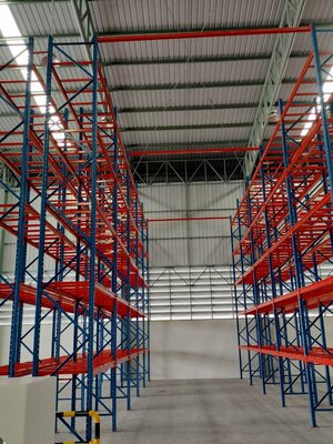 ติดตั้งชั้นเก็บสินค้าในคลังสินค้าสูง7.20เมตร