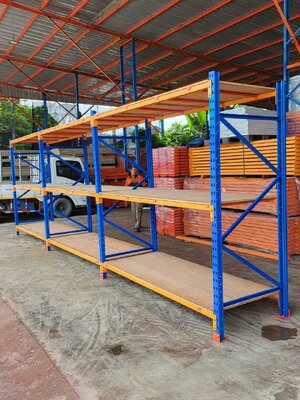 Medium rackมือสอง เข้าใหม่ ขนาด 100x243x250cm 3 ชั้น รับน้ำหนักได้ชั้นละ 500 kg