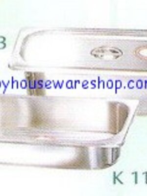 ฝาอ่างอุ่นอาหาร 1/3 ใบ, ฝาอ่างอาหารสเตนเลสตื้นและลึก, Food Pan Cover 1/3, Cover of Food Service Container 1/3 Size, ฝาถาดอาหารสแตนเลส