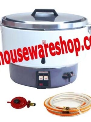 Lucky flame หม้อหุงข้าวแก๊ส 10 ลิตร(ข้าว 50 จาน)พร้อมอุปกรณ์ต่อถังแก๊ส