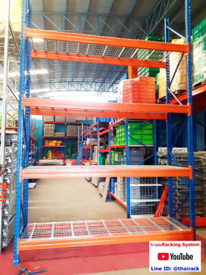 ชั้นวางสินค้ามือสองคุณภาพดี แบบปูพื้นตะแกรงเหล็ก