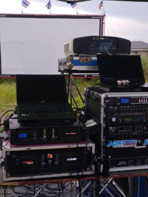 ฉายภาพยนต์และนางรำ