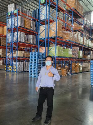 ขายชั้นเก็บสินค้าในคลังสินค้ามือสองมาใหม่สูง8.0m ยาว3.40เมตร