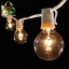 ชุดไฟปิงปองพร้อมขั้วหลอด ขั้ว E12 ยาว 8 ม. 25 หลอด สายสีขาว
