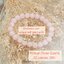 ✨ สัมผัสความรักอันบริสุทธิ์ด้วยสร้อยข้อมือหิน Rose Quartz จากแอฟริกา