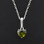จี้หัวใจ จี้พลอย Cubic Zirnonia ตัวเรือนทำจากเงินแท้ (Sterling Silver)