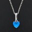 จี้หัวใจ จี้พลอย Cubic Zirnonia ตัวเรือนทำจากเงินแท้ (Sterling Silver)