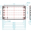 200x120x75 mm Waterproof IP65 Enclosure Box Transparent Junction Box Case