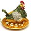 ไก่กับไข่ทองคำ ของตกแต่งบ้าน ของขวัญขึ้นปีใหม่ ขึ้นบ้านใหม่ กล่องใส่เครื่องประดับ รูป ไก่ทองคำ 779714