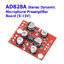 DC 5V-15V AD828A Stereo Dynamic Microphone Preamplifier Board MIC Preamp Module Amplifier Board