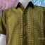 เสื้อผ้าไหมชาย ไหมรุ้งตะวัน สีเขียวไพร เบอร์ XL
