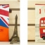 กระเป๋าผ้าแคนวาส ใส่เอกสาร ขนาด A 4 สไตล์ อังกฤษ ธีม I love London กระเป๋าใส่เอกสาร เก๋ ๆ ชุดนึง มี 4 ลาย แบบคลาสสิค 167074