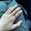 แหวนทองขาว 18:แหวนทับทิมดีไซน์มินิมอล ทำจากทับทิมแท้ ทรงสี่เหลี่ยมเพื่อความทันสมัยไม่ซ้ำใคร