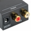 TV Optical SPDIF/Coaxial Digital to RCA L/R Analog Audio Converter Headphone Out