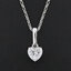 จี้หัวใจ จี้พลอย Cubic Zirnonia ตัวเรือนทำจากเงินแท้ (Sterling Silver)