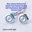 BLUE 22mm Waterproof Metal Push Button Switch Self Momentary (Non lock)(NO NC )