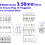 15EDG-3.50mm - 2P 3P 4P 5P 6P-24P Plug Screw Terminal Block (Male+Female) Right Angle