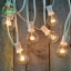 ชุดไฟปิงปองพร้อมขั้วหลอด ขั้ว E12 ยาว 8 ม. 25 หลอด สายสีขาว