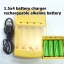 1.5x4 battery charger rechargeable alkaline battery
