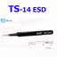 Vetus Tweezers(แหนบ) TS-10-11-12-13-14-15 ESD Stainless Steel Anti-static Tweezer Set for Electronic Repair