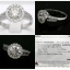 แหวนเพชร 18K white gold ฝังเพชรรวม1.84 กะรัต พร้อมใบเซอร์ GIT