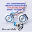 Blue 22mm Waterproof Metal Push Button Switch Self Latching (LOCK) (NO NC) + Socket 6 pin
