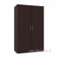 ตู้เสื้อผ้า 120 cm. 2 บานเปิดกระจกเ หบ้าบานเมลามีน exclusive รุ่น WR-1210