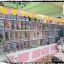 ตู้โชวชั้นวางหลังทึบไม้ วินเทจ สีขาว สำหรับบ้านเเละร้านค้า