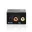 TV Optical SPDIF/Coaxial Digital to RCA L/R Analog Audio Converter Headphone Out