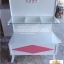 โต๊ะชั้นวางลิ้นชัก วินเทจสีขาว สำหรับบ้าน ร้านค้า