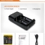 เครื่องชาร์จแบตอัจฉริยะ Nitecore NEW I2 Intellicharger Universal Battery Charger for AA AAA Li ion 26650 18650 Batteries Charging