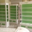 ตู้โชวชั้นวางหลังทึบไม้ วินเทจสีขาว สำหรับบ้านเเละร้านค้า