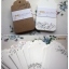Tag แต่งงาน กระดาษ Kraft สีน้ำตาล กระดาษ 350gsm ลายดอกไม้ 100 ใบ ขนาด 5.2x10cm no 26268