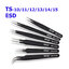 Vetus Tweezers(แหนบ) TS-10-11-12-13-14-15 ESD Stainless Steel Anti-static Tweezer Set for Electronic Repair