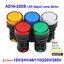 AD16-22DS Indicator Light 12V 24V 220V 380V LED Power Indicator Pilot Signal Light Panel Mount Lamp Multicolor