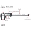 150mm Digital Vernier Caliper Gauge Carbon Fiber Micrometer 0.1mm เวอร์เนีย