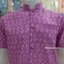 เสื้อชาย เสื้อลายขอชาย สีม่วง คอตั้ง คอพระราชทาน ผ้าลายขอ ผ้าฝ้ายย้อมคราม ผ้าทอเนื้อดีไม่ใช่ผ้าพิมพ์ลายนะคะ เบอร์ M