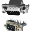 DB9 D-Sub Connector Right Angle 9Pins , Male