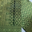 ผ้าไหมเกษตร คุณภาพดี ราคาถูก มีลายจีบหน้านางในตัว (สีเขียว)