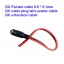 DC jack 5.5 x 2.1mm Female 20 cm pure copper core surveillance camera connector สำเนา