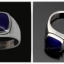 แหวนลาพิส ลาซูลี่ ตัวรือนทำจากเงินแท้ (Silver ring with Lapis lazuli)