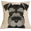 แต่งห้อง แต่งบ้าน แต่งคอนโด แบบคนรัก สุนัข พันธ์ุ ชเนาเซอร์ Schnauzer ด้วย ปลอกหมอนอิง หมอนหนุน โซฟา เพ้นท์ ลาย หน้าน้องหมา แสนรัก 726458