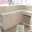 เคานเตอร์โต๊ะทำงานวินเทจสีขาวสำหรับร้านค้าเเละบ้าน