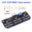 3CH TCRT5000 Infrared Line Track Sensor Module , DC 5V 10mm Distance