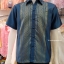 เสื้อผ้าไหมชาย ไหมรุ้งตะวัน สีน้ำทะเล เบอร์ M