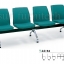เก้าอี้แถว 4 ที่นั่ง ไม่มีท้าวแขน ยี่ห้ออาซาฮี (asahi) รุ่น LC 54